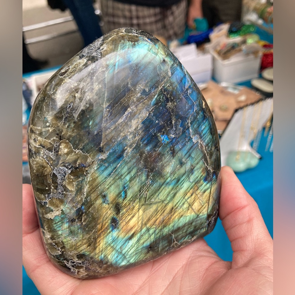Final Sale!Beautiful polished labradorite slab
